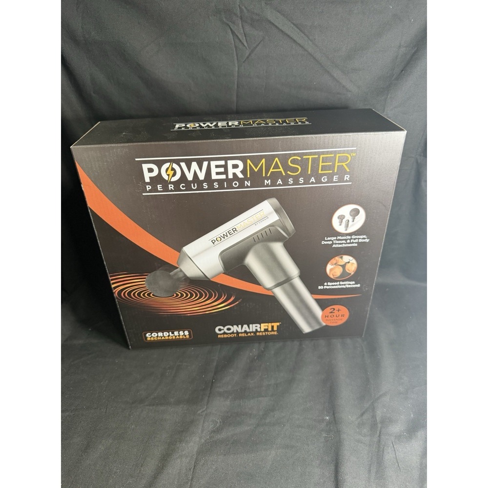 Conairfit  Cordless Rechargeable Power Master Percussion Massager 4Speed Setting